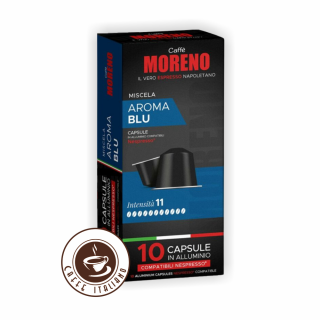 Caffe Moreno Nespresso Aluminium Aroma Blu 10ks  Minimálna doba trvanlivosti 31/12/2024