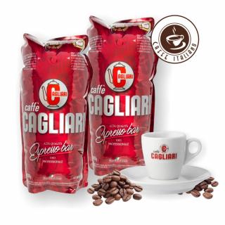 Cagliari Caffe Espresso Bar 2kg + šálka  80% Arabica + 20% Robusta