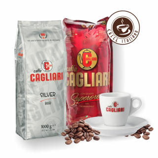 Cagliari Caffe Superoro, Silver Bar 2kg + šálka grátis