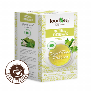 Foodness BIO čaj Matcha a citrónová tráva 20ks/1,5g  bylinkový čaj
