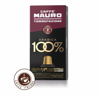 Kapsule Nespresso Mauro CENTOPERCENTO 100% Arabica