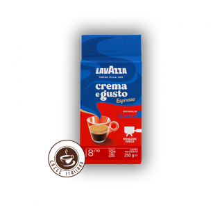 Lavazza Crema e Gusto Espresso Risveglio Classico 250g mletá káva  20% Arabica + 80% Robusta