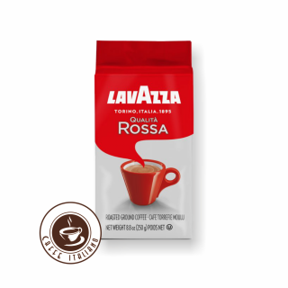 Lavazza Qualita Rossa 250g mletá káva  40% Arabica + 60% Robusta