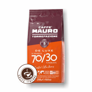 Mauro De Luxe zrnková káva 250g  70% Arabica + 30% Robusta