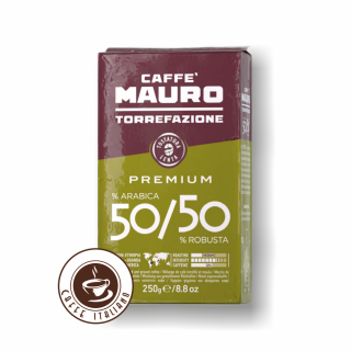 Mauro Premium mletá káva 250g  50% Arabica + 50% Robusta