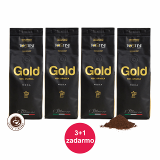 Mletá káva Tostini Coffee Gold 250g 3+1 zadarmo