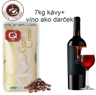 Quaranta Gran Crema 7kg + víno Primitivo Puglia