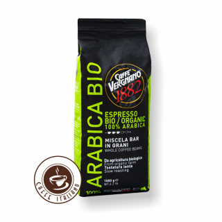 Vergnano Bio Organic zrnková káva 1kg  100% Arabica Minimálna doba trvanlivosti 16/10/2022