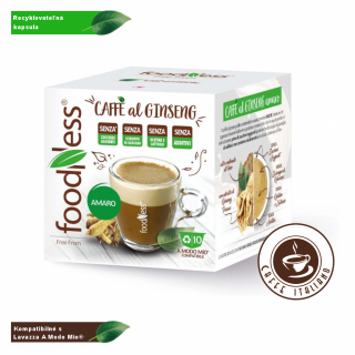 Ženšenová káva AMARO Lavazza® A Modo Mio®  10 kapsúl/5,5g  ženšen podporuje prirodzenú obranyschopnosť organizmu