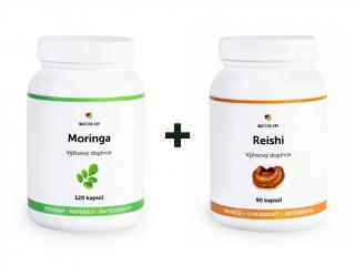 Balík Imunita (Moringa 120 kapsúl + Reishi 90 kapsúl) - Matcha Day