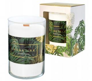 Vonná sviečka Monstera Big Green - sklo 800g