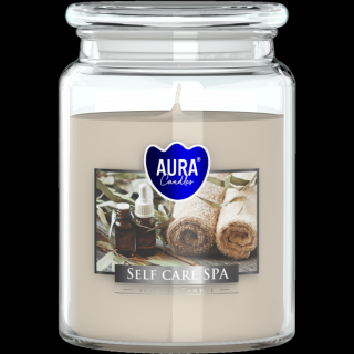 Vonná sviečka Self Care Spa s viečkom - sklo 500g