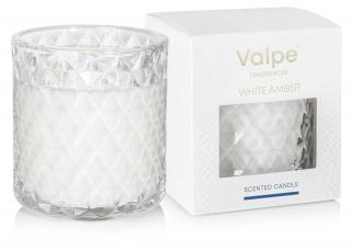Vonná sviečka White Amber - krištáľ sklo 180g