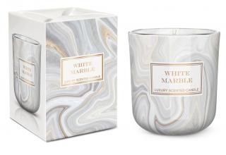 Vonná sviečka White Marble - sklo 150g