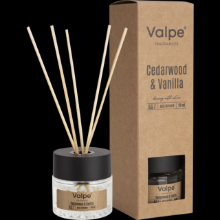 Vonný difuzér Cédrové drevo a vanilka - sklo 50ml