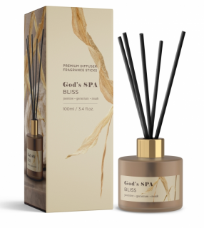 Vonný difuzér GOD'S SPA BLISS - sklo 100ml