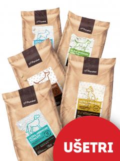 Granule pre psov - Poškodené balenia Poškodené - Dospelácke (M) - Hovädzie + Kačka + Králik (10kg)