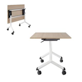 GPL mobilný sklápací stôl Drape White