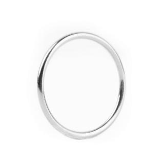 PRSTEŇ THIN ROUNDED Pokovanie: biele zlato