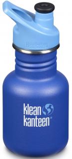 Klean Kanteen, Detská nerezová fľaša, Kid Classic w / Kid Sport Cap 3.0 - Surfs up matte, 355 ml