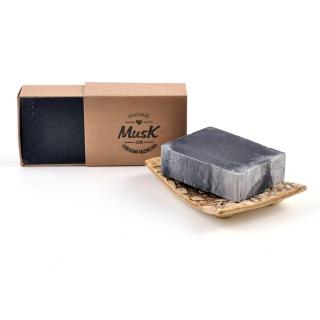 MUSK, Čierne zlato Vegan - Mydlo v papierovej krabičke