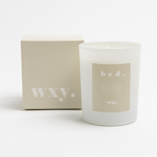 WXY. sviečka, Bed - Warm Musk & Black Vanilla