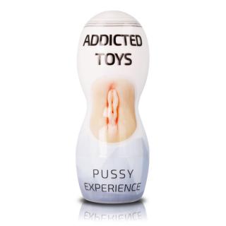 ADDICTED TOYS PUSSY MASTURBATOR  - + + Darček kondóm alebo lubrikačný gél