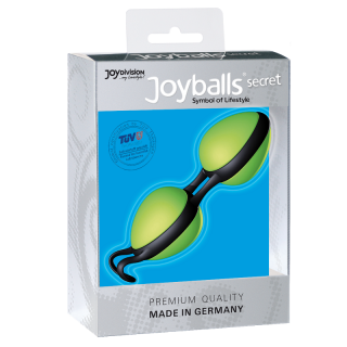 JOYBALLS SECRET BLACK AND GREEN  - + + Darček kondóm alebo lubrikačný gél