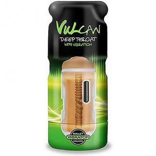 VULCAN REALISTIC MOUTH VIBRATION MOCHA  - + + Darček kondóm alebo lubrikačný gél