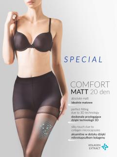 Matné pančuchové nohavice Special Comfort Matt, 20 DEN Farba: Beige - telová tmavá, Veľkosť: 2 - S