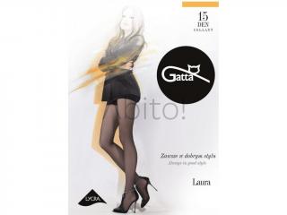 Polomatné nadmerné XL pančuchy Laura 15 DEN Farba: Daino - telová svetlá, Veľkosť: 5 - XL