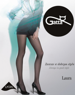 Polomatné pančuchové nohavice LAURA, 20 den Farba: Grafit - šedo čierna, Veľkosť: 5 - XL