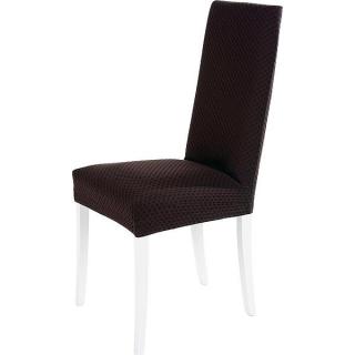 Návlek na stoličku NATALI Farba: tmavo-hnedá