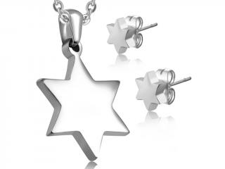 Dámsky set prívesok a náušnice v tvare hviezdy Silver Star  + darčeková krabička zadarmo