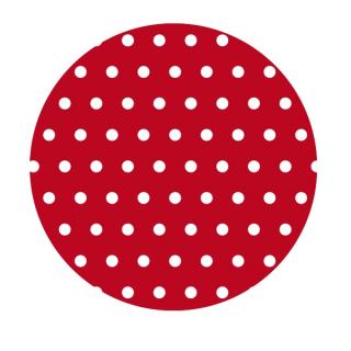 Bavlna bodky/puntíky - metráž s atestom Farba: červená