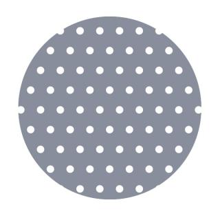 Bavlna bodky/puntíky - metráž s atestom Farba: sivá
