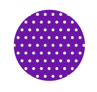 Bavlna bodky/puntíky - metráž s atestom Farba: tmavo fialová