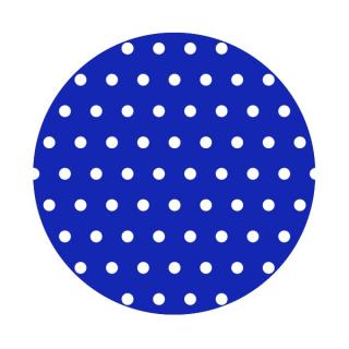 Bavlna bodky/puntíky - metráž s atestom Farba: tmavo modrá