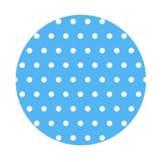 Bavlna bodky/puntíky - metráž s atestom Farba: tyrkysovo modrá