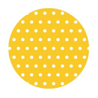 Bavlna bodky/puntíky - metráž s atestom Farba: žltá
