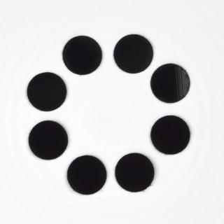 Detský suchý zips - sada 10x krúžok 2 cm s atestom Farba: čierna