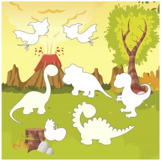 Doplňovačka  Dinosaury  ako stránka - bavlnený panel s plsťou