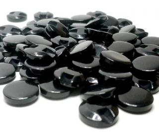 Gombíkové/knoflíčkové lentilky veľké 10ks Farba: čierna