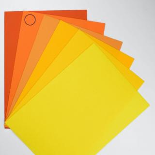 Tužený filc/plsť A4 - s atestom Farba: svetlo oranžová