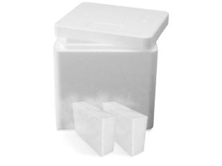 Suchý ľad bloky 2x2,5kg s Termoboxom  Suchý ľad 2 x blok 210x125x60mm (5kg)