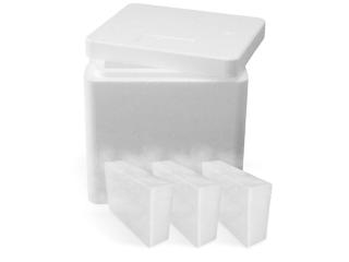 Suchý ľad bloky 3x2,5kg s Termoboxom  Suchý ľad 3 x blok 210x125x60mm (7,5kg)