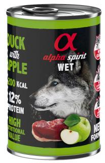 Alpha Spirit Wet konzerva pre psov Kačica s jablkom