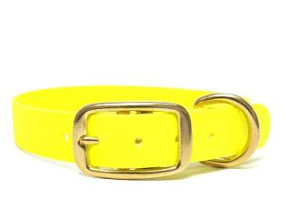 BioThane® obojok Yellow dog 25mm Farba: beta neon žltá, Obvod: 35 - 43 cm