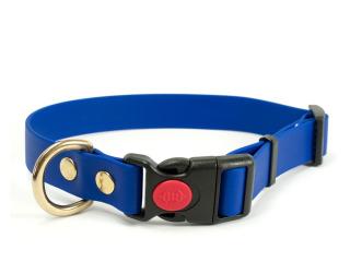 BioThane® obojok Yellow dog safety click 25mm Obvod krku: 30 - 40 cm, Farba: modrá