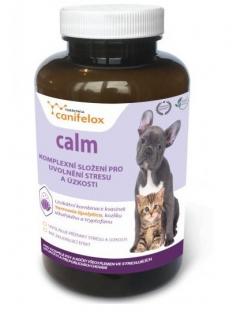 Canifelox Calm zmierňujúce príznaky stresu a úzkosti pre psov a mačky 100tbl.